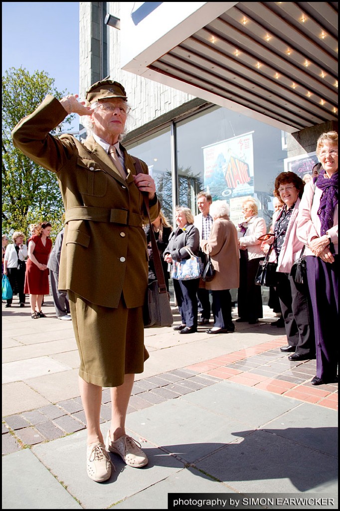 Cherie proves there's something about a uniform!