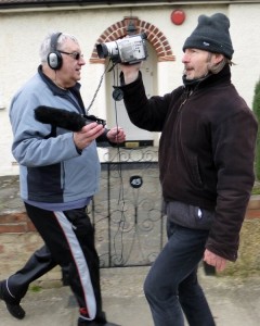 Simon and Tony perform their "Ministry Of Silly Walks" tribute act